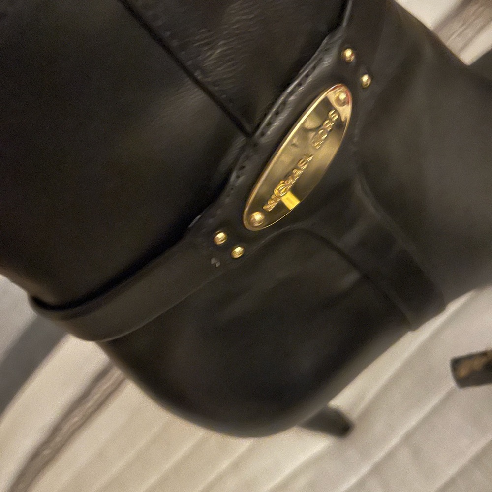 Michael Kors black soft leather ankle boots. 2 1/2” heel.
